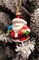 Christmas Glass Ornament - Santa with Gifts by Wizardi F07M3-39 HB-SY25736